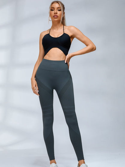 ZASUWA Female Stripes High-waisted Cross Back Tracksuit