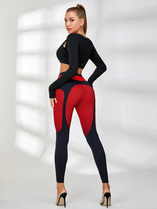 ❤ZASUWA Female Pop Style Contrast Color Leggings