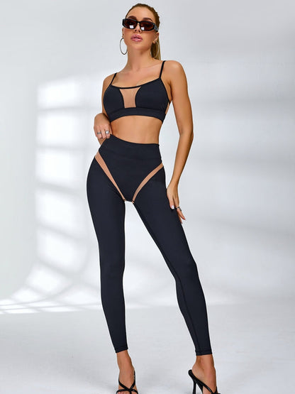 ❤ZASUWA Female Super Sexy Unique Mesh Hip-lift Tracksuit
