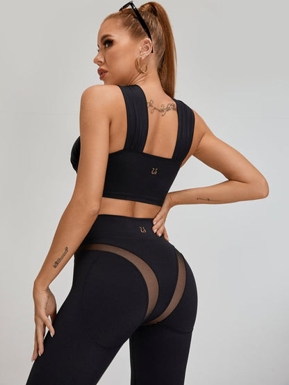 ❤ZASUWA Female Super Sexy Unique Mesh Hip-lift Cross Tracksuit