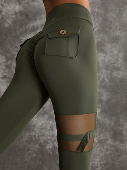 ZASUWA Female Unique Cut Out Pocket Mesh Scrunch Bum Sportswear