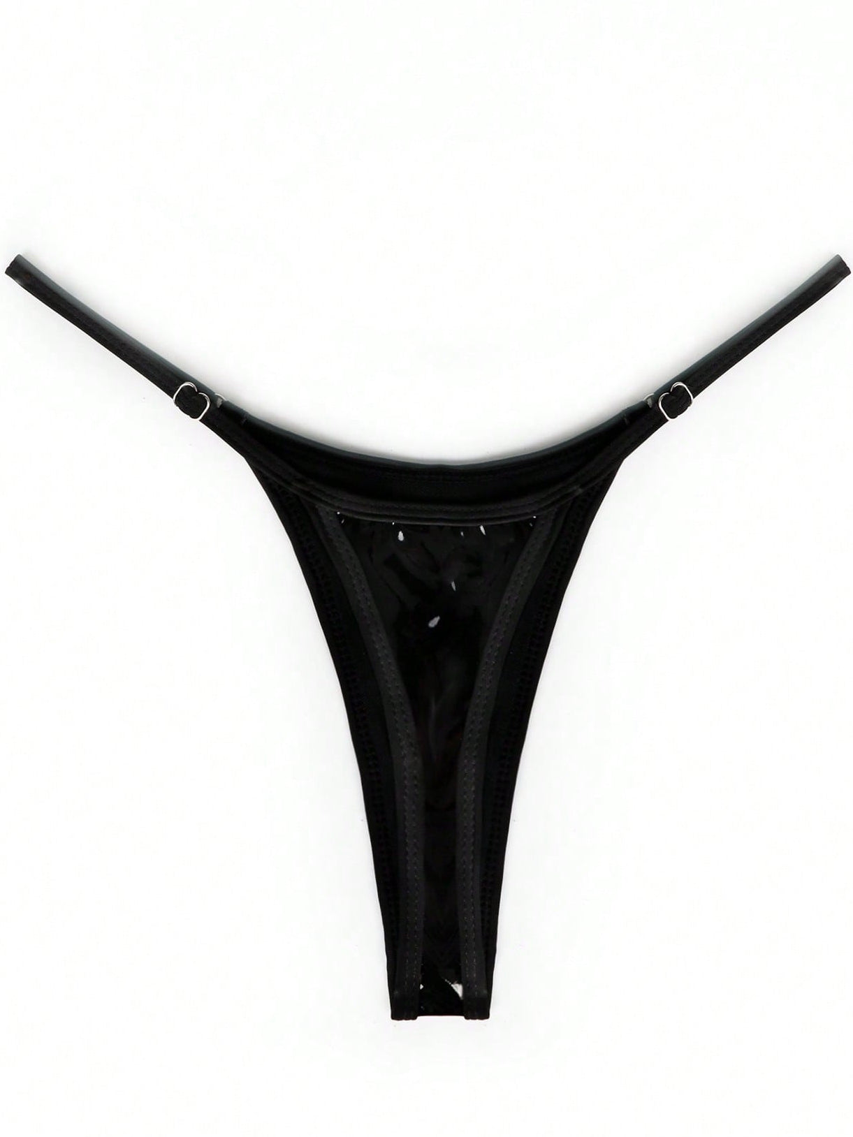ZASUWA Female Glossy PU T-back Panties